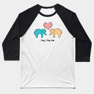 Elephants in love Baseball T-Shirt